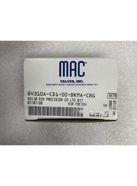 现货MAC电磁阀BV310A-CD1-00-BKMA-CBG全新原装真品DC24v秒发货
