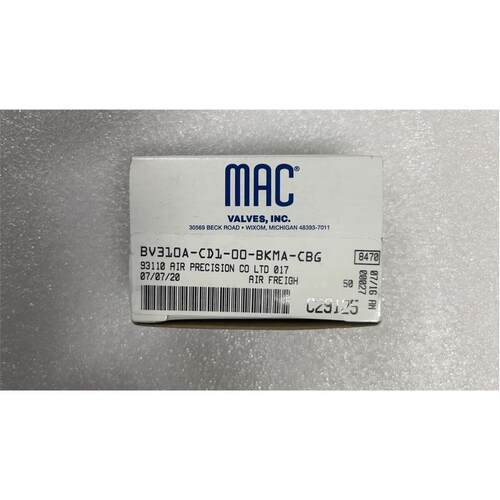 现货MAC电磁阀BV310A-CD1-00-BKMA-CBG全新原装真品DC24v秒发货