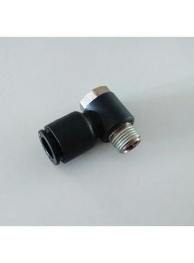 直角快插弯头PH6-RC1/8外螺纹旋转气动接头8-02分铰接油管快接头