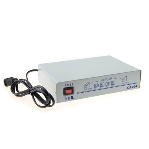 仝丽CA204  vga切换器2进4出 VGA二进四出 VGA分配器 高清共享器
