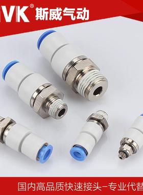 SiVK气动旋转接头KXH/NRC/KSH04 06 08 10 12-M5 M6 01 02 03 04S