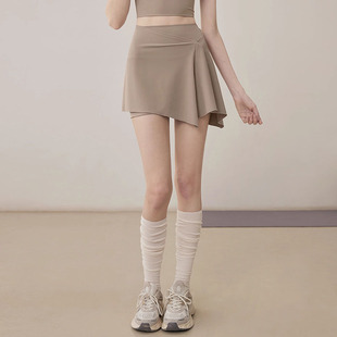 瑜伽短裤女可外穿防尴尬高腰紧身遮臀显瘦健身裙裤跑步运动健身