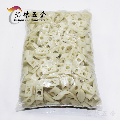 塑料半月垫片半圆垫圈四合一半月牙螺母大班台连接配件家具五金M8