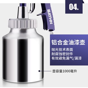 水包水多彩漆喷枪油漆乳胶漆喷抢W871高雾化万用胶三防漆喷漆枪