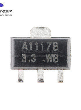 原装正品 CJA1117Bo-3.3 SOT-89 3.3V 1A 低压差线性稳压器(5只)