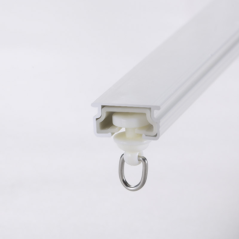 窗帘超薄轨道滑轮滑轨铝合金导轨双G轨直轨顶装侧装纳米静音配件