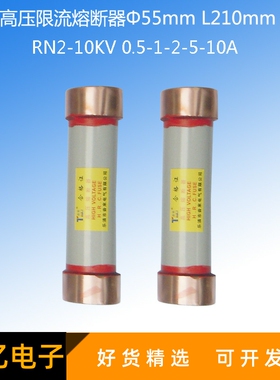 RN2-10高压熔断器10千伏35KV40.5KV户内高压保险管55*21055*610