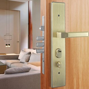 大门双开户外防盗锁入户把手家用双开大门锁别墅农村庭院通用型锁