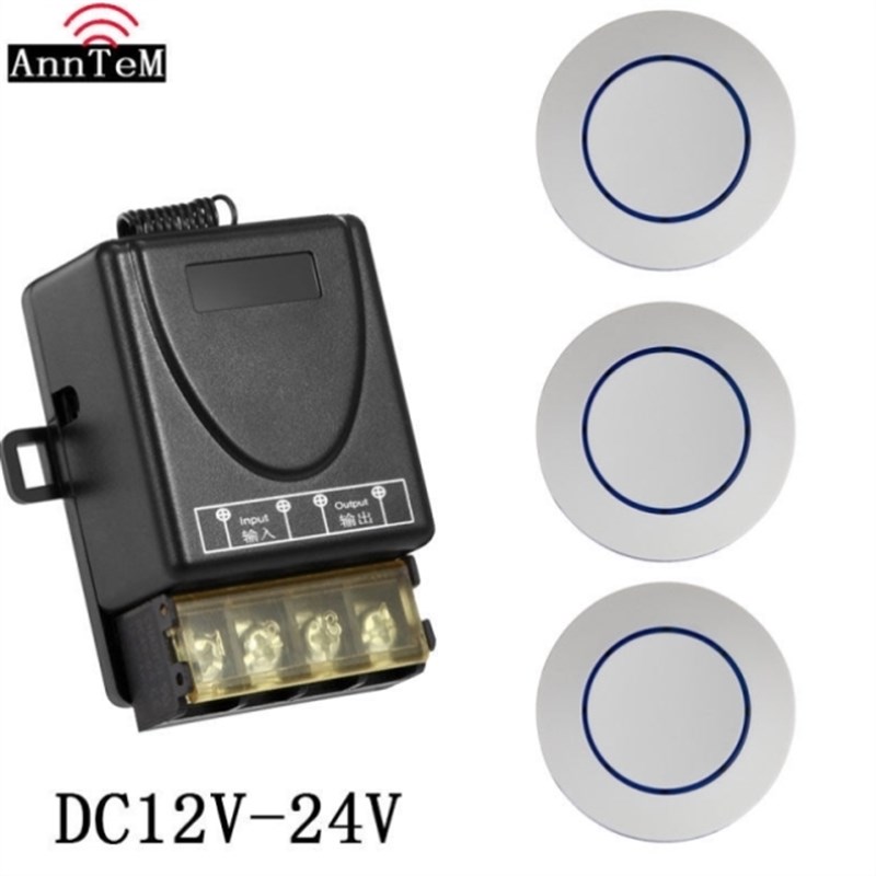 遥控开关12V24V48V72wV无线遥控智能直流水泵汽车电瓶断电继电器