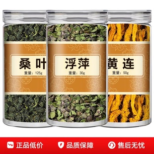 浮萍桑叶黄连正品中药材组合茶包霜桑叶黄莲片紫背浮萍泡茶泡水喝
