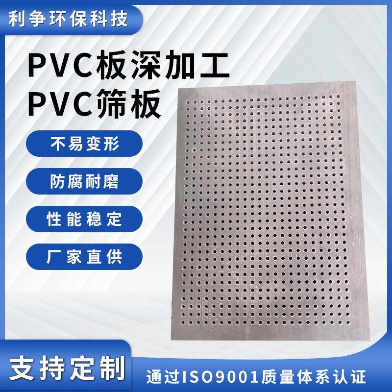 厂家直销PVC板圆孔筛板网眼机械深加工过滤板塑料冲孔网筛板