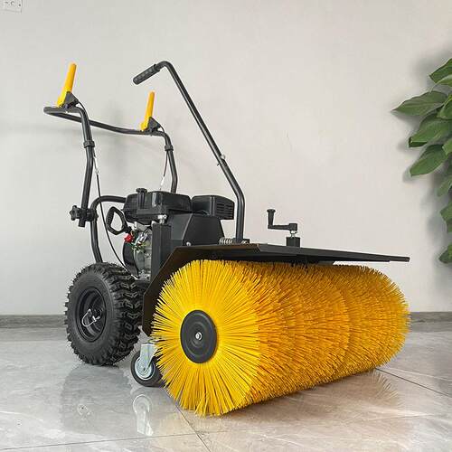 手推式扫雪机小型滚刷扫雪车清雪机路政燃油清雪铲雪多功能除雪机