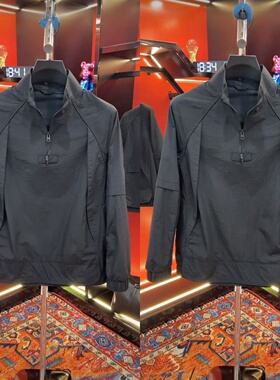 2025新款个性时尚百搭立领设计半拉链卫衣户外高级感潮流长袖夹克