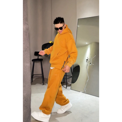 秋季潮牌三角标运动休闲套装