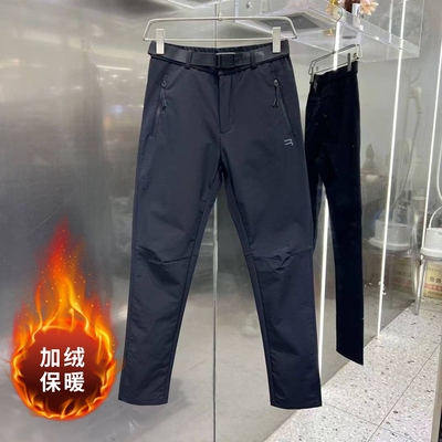户外品质软壳冲锋裤男冬季新品