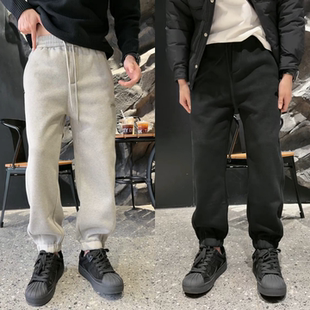 加绒加厚百搭束脚休闲卫裤 高品质男款 冬季 潮牌休闲裤 加绒加厚