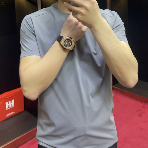 夏季轻奢男款商务休闲短袖T恤