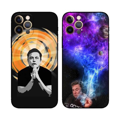 埃隆马斯克Elon Musk插画适用于iPhone15 ProMax/14 plus苹果13Pro手机壳12/11防摔保护壳套