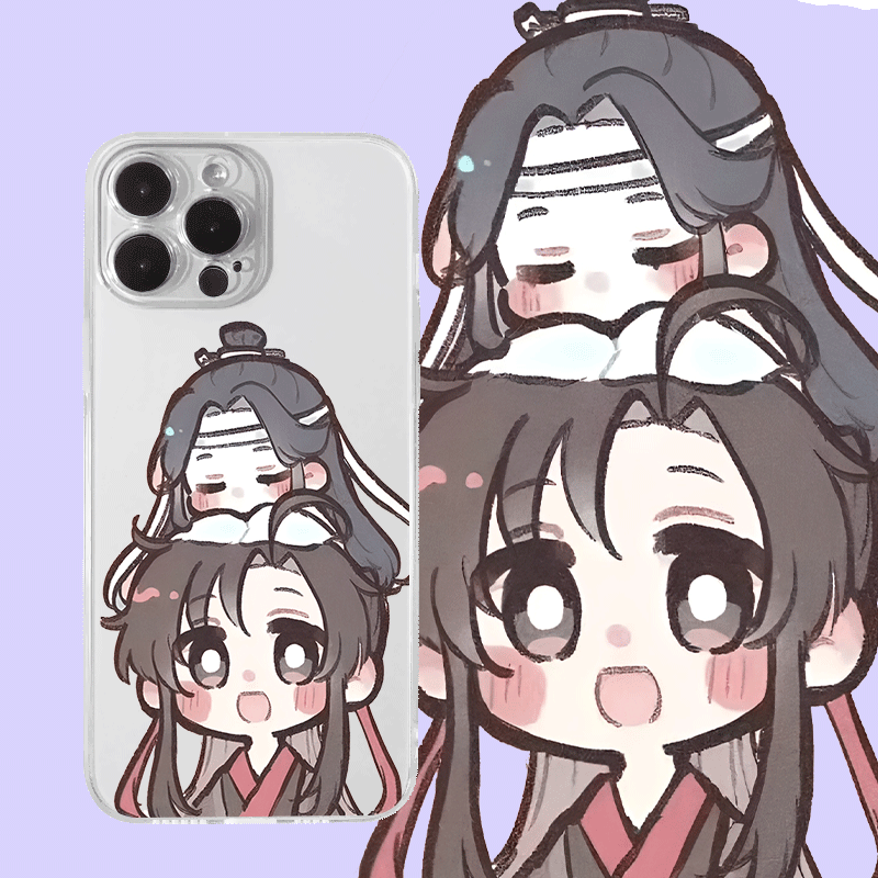 魏无羡蓝忘机魔道祖师手机壳适用于iPhone13proiPhone15华为荣耀70畅享60小米14红米k60OPPOvivo一加