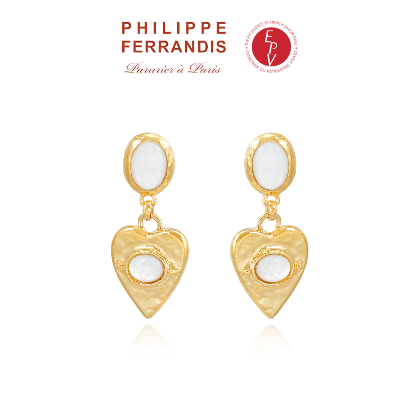 【AZLOOK】Philippe Ferrandis罗马假日耳环爱心耳饰轻奢高级耳钉