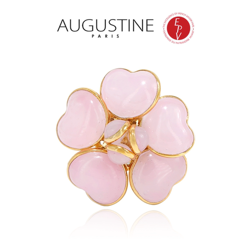 【AZLOOK】Augustine Paris古法琉璃山茶花胸针项链戒指时尚套装