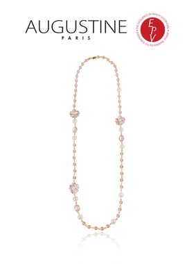 【AZLOOK】Augustine Paris古法琉璃山茶花项链耳环戒指时尚套装