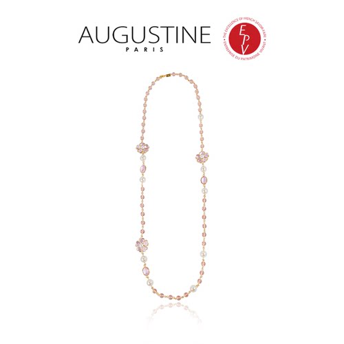 【AZLOOK】Augustine Paris古法琉璃山茶花项链耳环戒指时尚套装