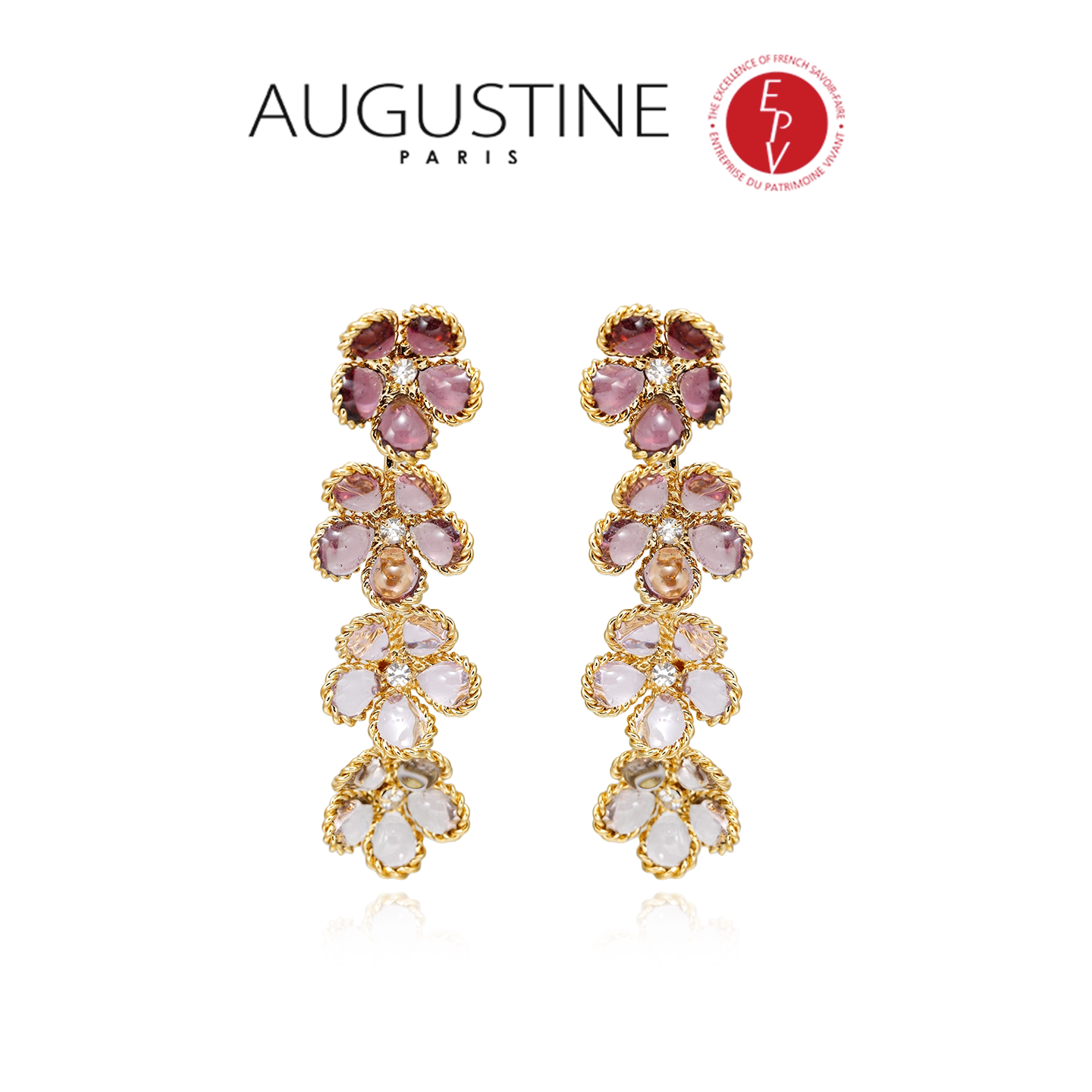 AZLOOK【法国进口】AUGUSTINE PARIS古法琉璃耳环女高级感轻奢