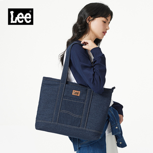 Lee新款通勤腋下包女大容量百搭手提包上学轻便托特包时尚单肩包