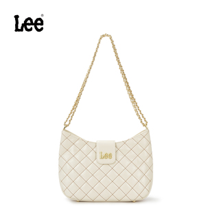 Lee官方新款 百搭链条包包 菱格托特包女小香风亮面单肩斜挎包时尚