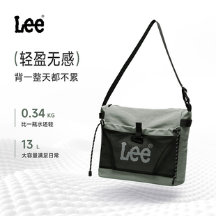 Lee新款 差包 包郵 輕便斜挎包男包通勤大容量單肩包大學(xué)生上課電腦