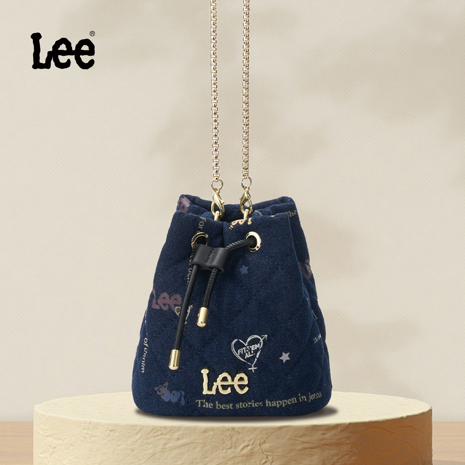 Lee官方新款万花筒水桶包