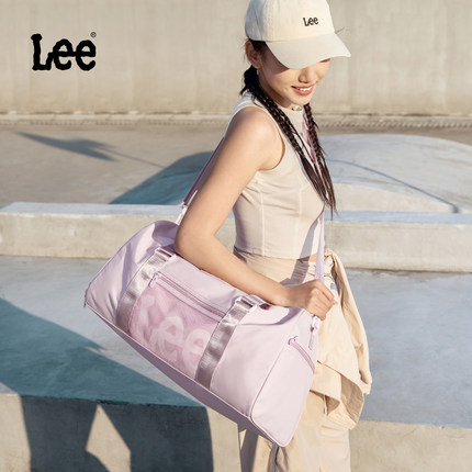 Lee干湿分离健身包女游泳包大容量户外旅行包短途出差手提行李包