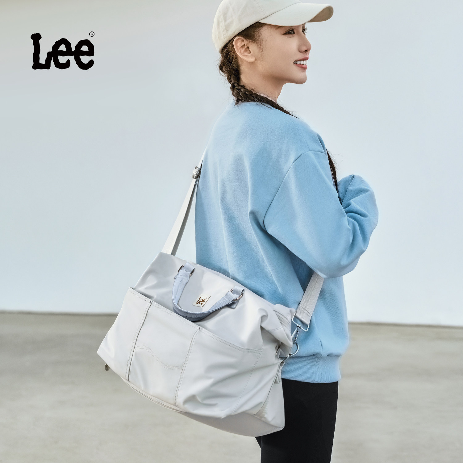 Lee大容量出差旅行包手提斜挎包图片