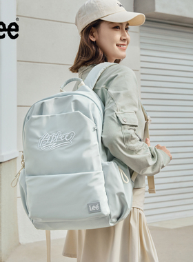 Lee学生书包女生双肩包大学生背包初中高中生旅行包大容量电脑包