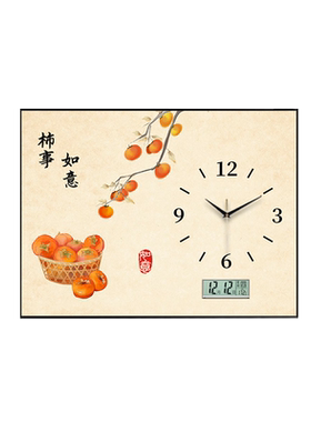 万年历电表箱装饰画挂钟表