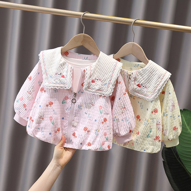 女童外套春秋款2024新款秋季女孩韩版上衣宝宝衣服W儿童风衣洋气