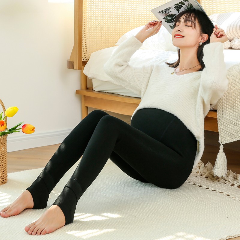 孕妇打底裤冬季托腹外穿棉u裤加绒加厚秋冬款春秋裤子秋季长裤冬
