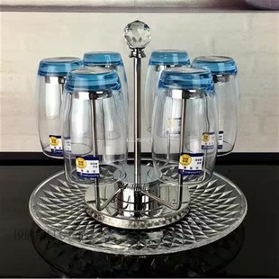 家用6只防烫水杯套装 创意双层玻璃杯套装 M泡茶杯咖啡杯牛奶杯隔