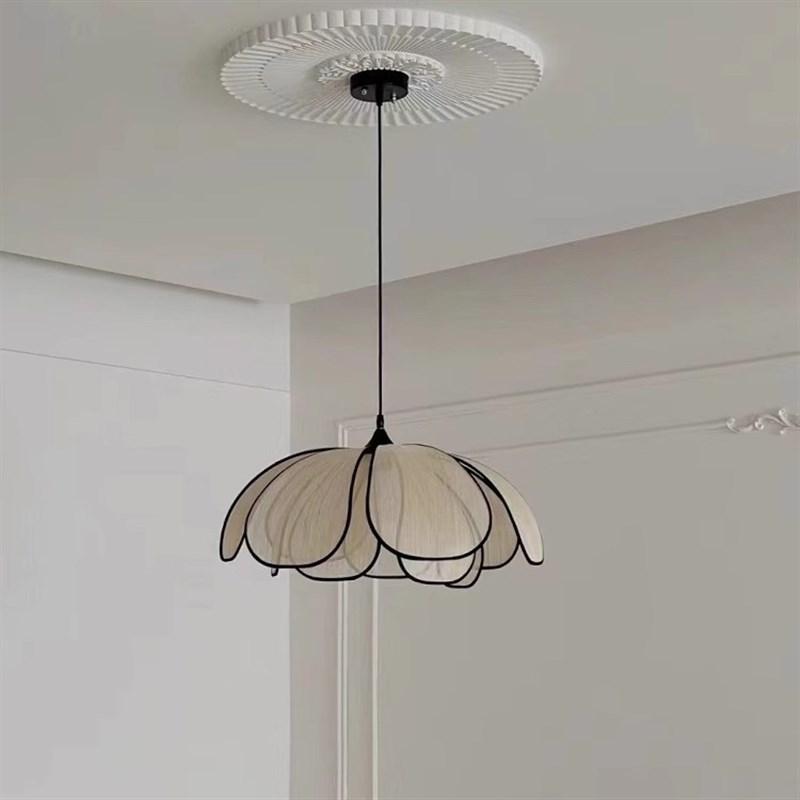 全光谱护眼中古风餐厅吊灯法式奶油风创意卧室书房灯田园风客厅灯