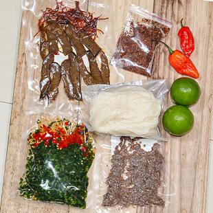 云南德宏芒市傣族撒撇米线 柠檬酸撒苦撒 撒苤 混装免煮全套