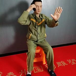 囚犯蜡像,反腐倡廉题材蜡像