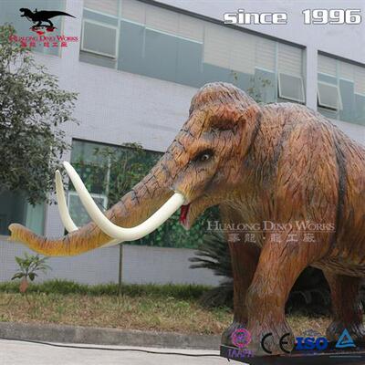 大型仿真动物猛犸象模型制作史前巨兽机械电动猛犸象模型公司.