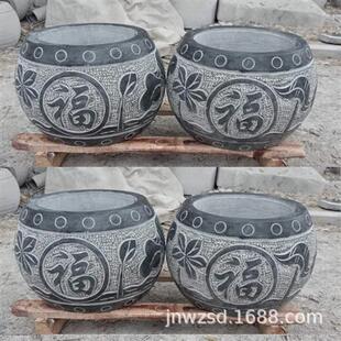 古建柱脚石厂家寺庙石头柱基制作价格大殿雕花石柱础图片