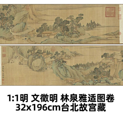 11明文徵明林泉雅适图真迹复