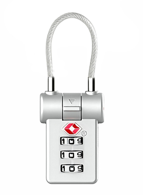 奥本钢缆挂锁 密码锁 tsa出国旅行箱包背包锁 柜门锁抽屉锁A029