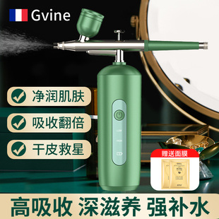 Gvine注氧仪家用高压纳米补水喷雾美容仪器冷喷机手持面部加湿器