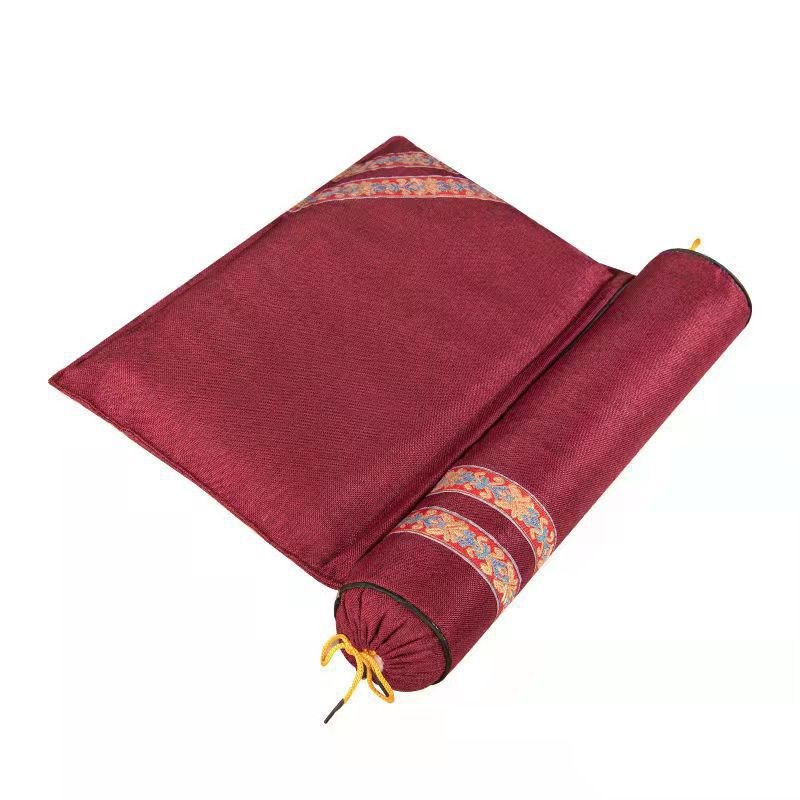 艾草颈椎连体家用按摩理疗助睡眠艾灸可拆卸护颈高枕亚麻枕套枕头