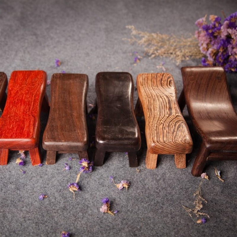 老鸡翅木枕头黑檀颈椎枕枕硬木木质摆件睡枕木器厂