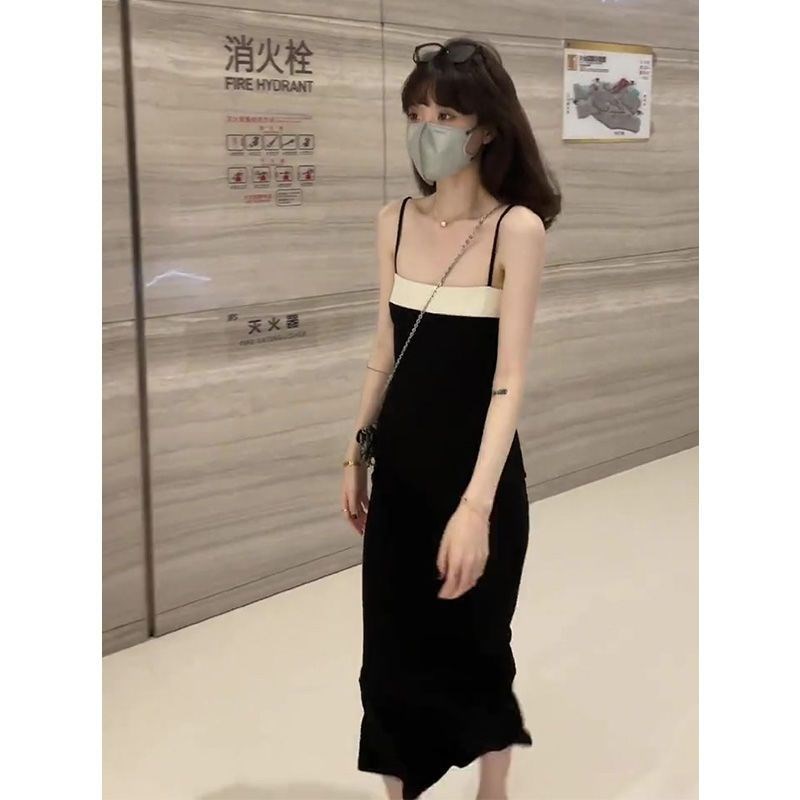 cos风中长款无袖针织背心连衣裙女气质百搭修身显瘦内搭针织包裙